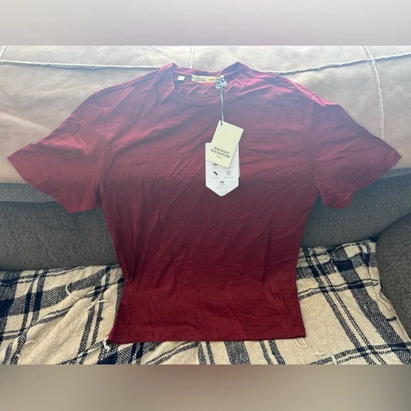 MAURIZIO BALDASSARI TECHMERINO SHORT SLEEVE T-SHIRT - ITALIAN MERINO WOOL - NWT - Picture 1 of 15